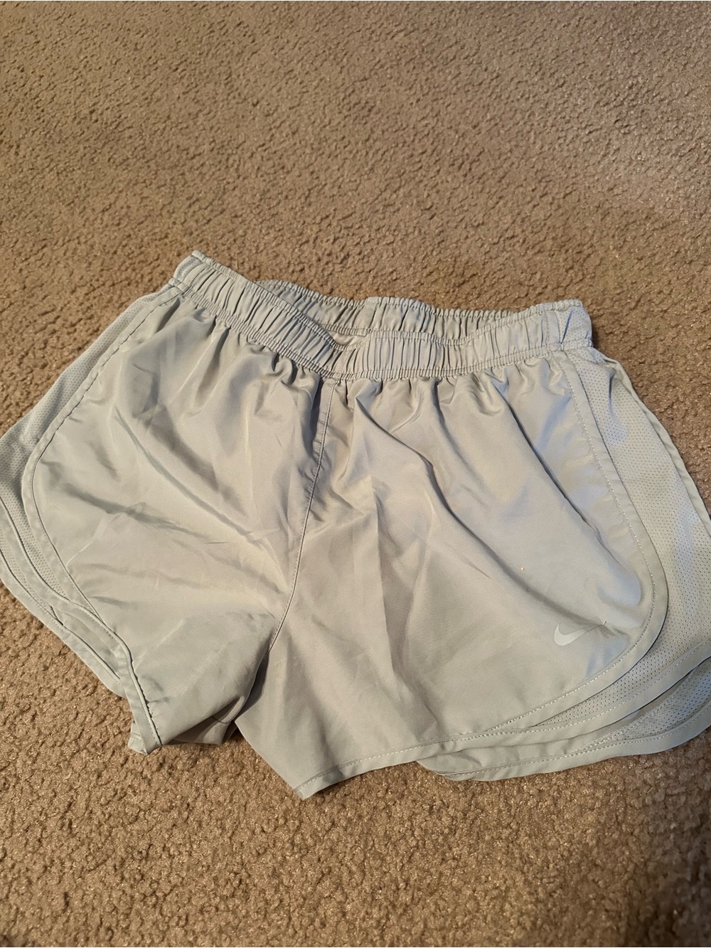 Nike Women's Light Gray Athetic Shorts
